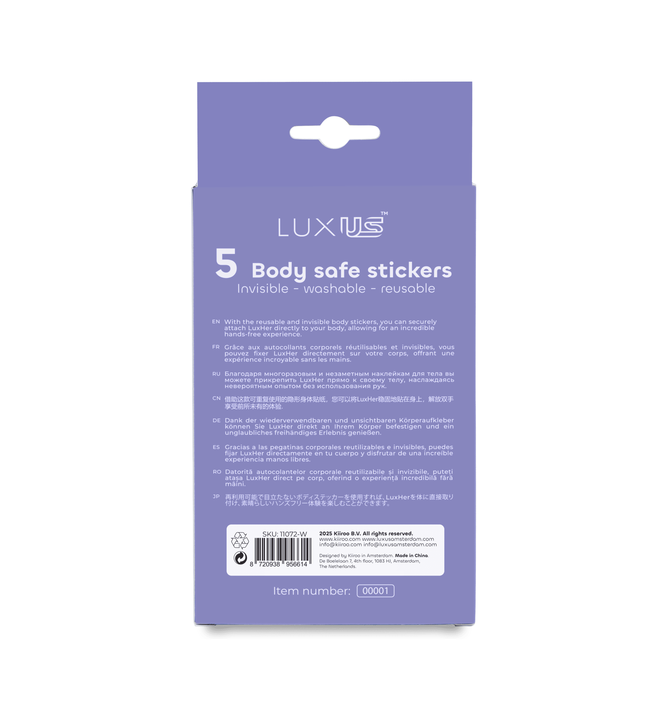 Luxus™ 5-pack adhesive stickers