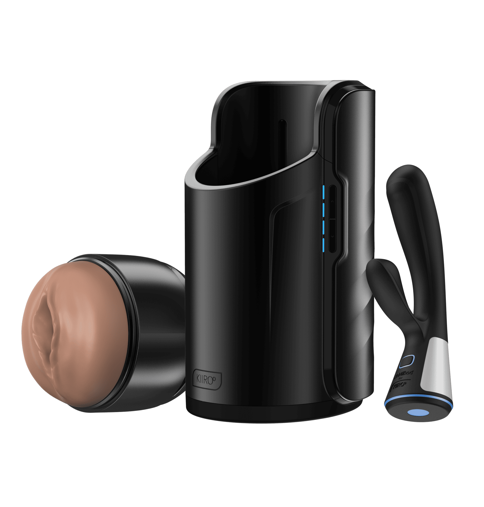 the FeelStroker mid brown, the Keon automatic masturbator, and the Fuse interactive dual-stimulation vibrator