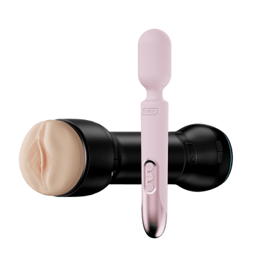 ProWand & PowerBlow & FeelStroker KIIROO-ProWand vibrator and PowerBlow with feelstroker pale color