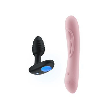 Endless Fantasies Bundle KIIROO-Pearl3 pink AI vibrator and interactive butt plug Lumen