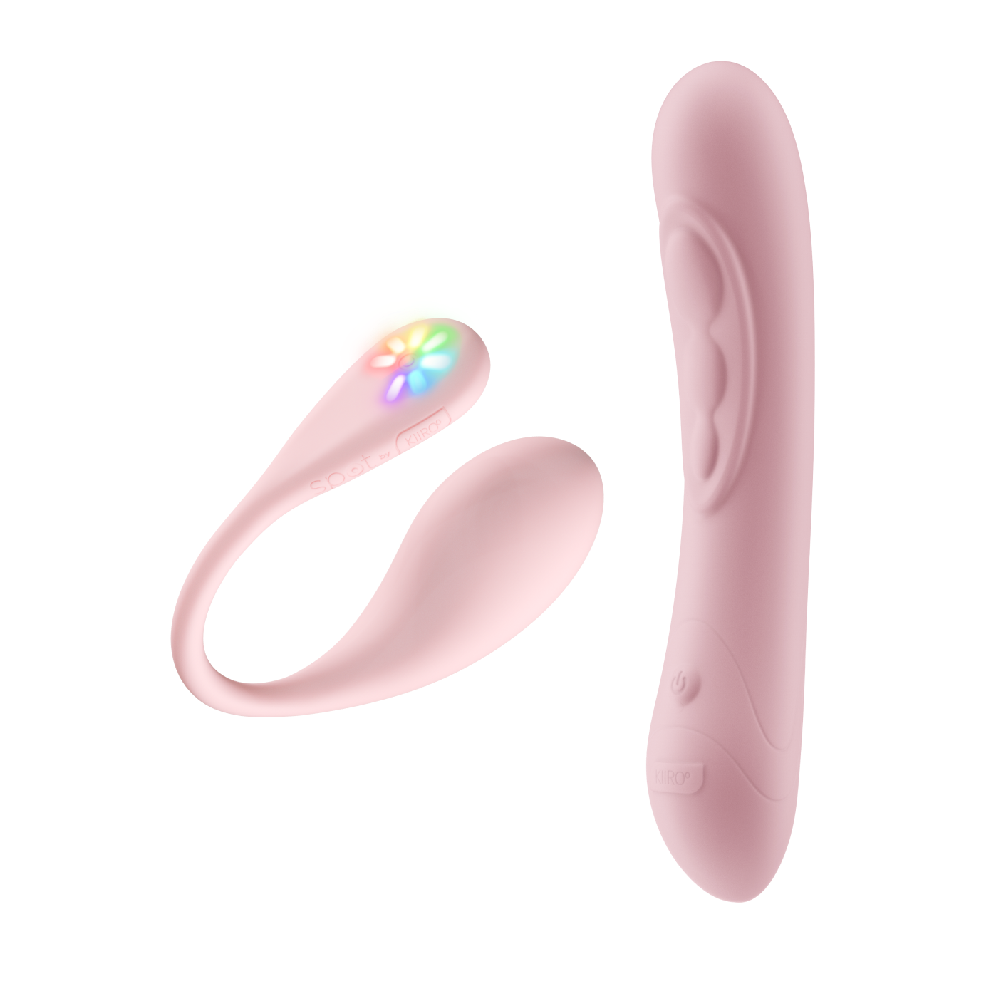 Spot, the egg vibrator, and Pearl three pink, the G-spot vibrator