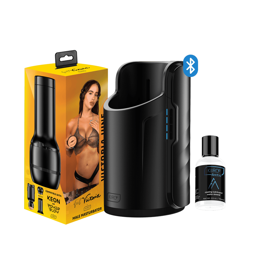 KIIROO-feelvictoria mouth stroker box, keon masturbator, and water-based lube