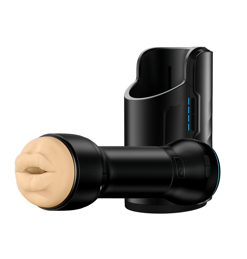 KIIROO-Keon automatic masturbator, and Powerblow suction device paired with the FeelVictoria mouth stroker combo