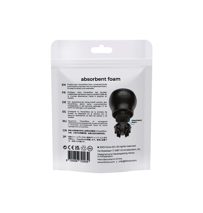 KIIROO-powerblow absorbent foam packaging back