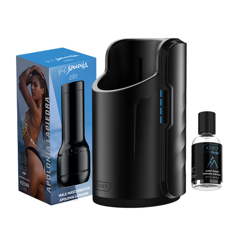 KIIROO-feelapolonia stroker box, and keon masturbator, water-based lube