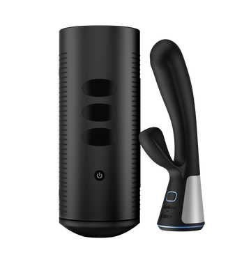 Titan & Fuse Couple Set KIIROO-TITAN interactive masturbator, and the Fuse interactive dual-stim vibrator