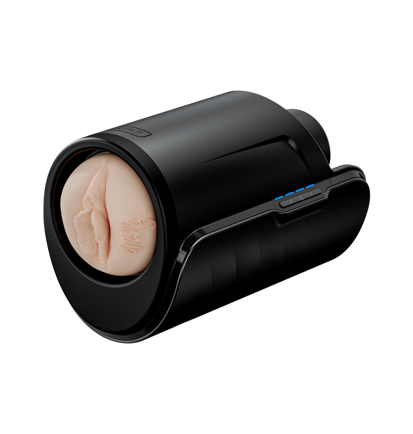 KIIROO-feel molly stroker assembled with keon interactive masturbator