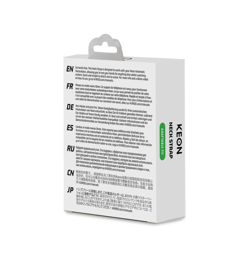 KIIROO-keon neck strap back of the box