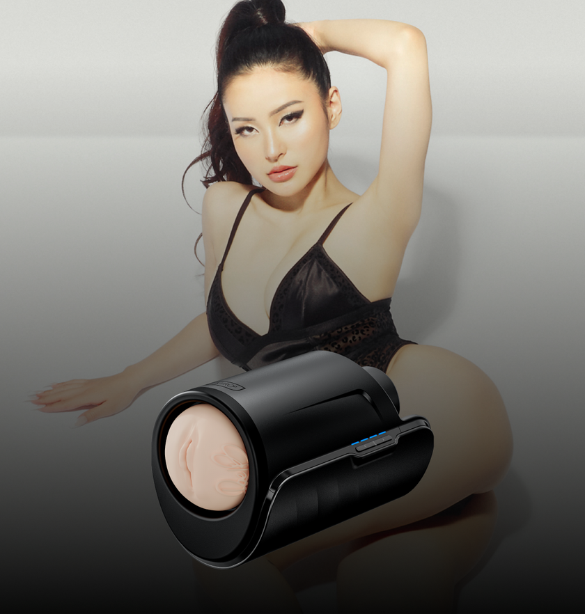 KIIROO-Rae Lil Black, and feelrae stroker assembled with keon masturbator