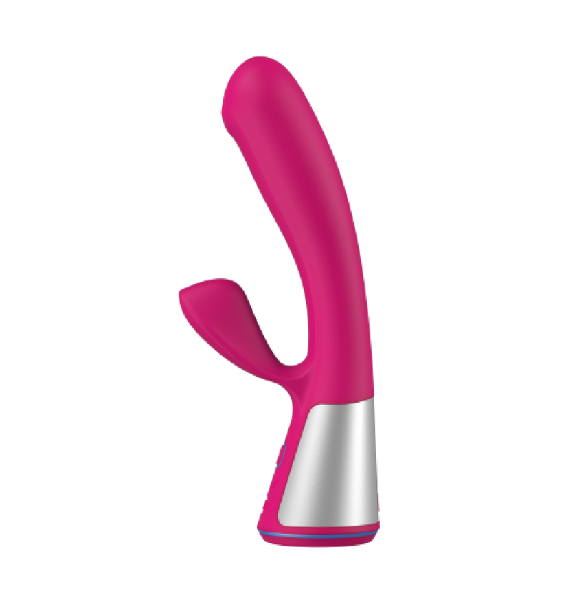 KIIROO-Fuse pink dual-stimulation vibrator side