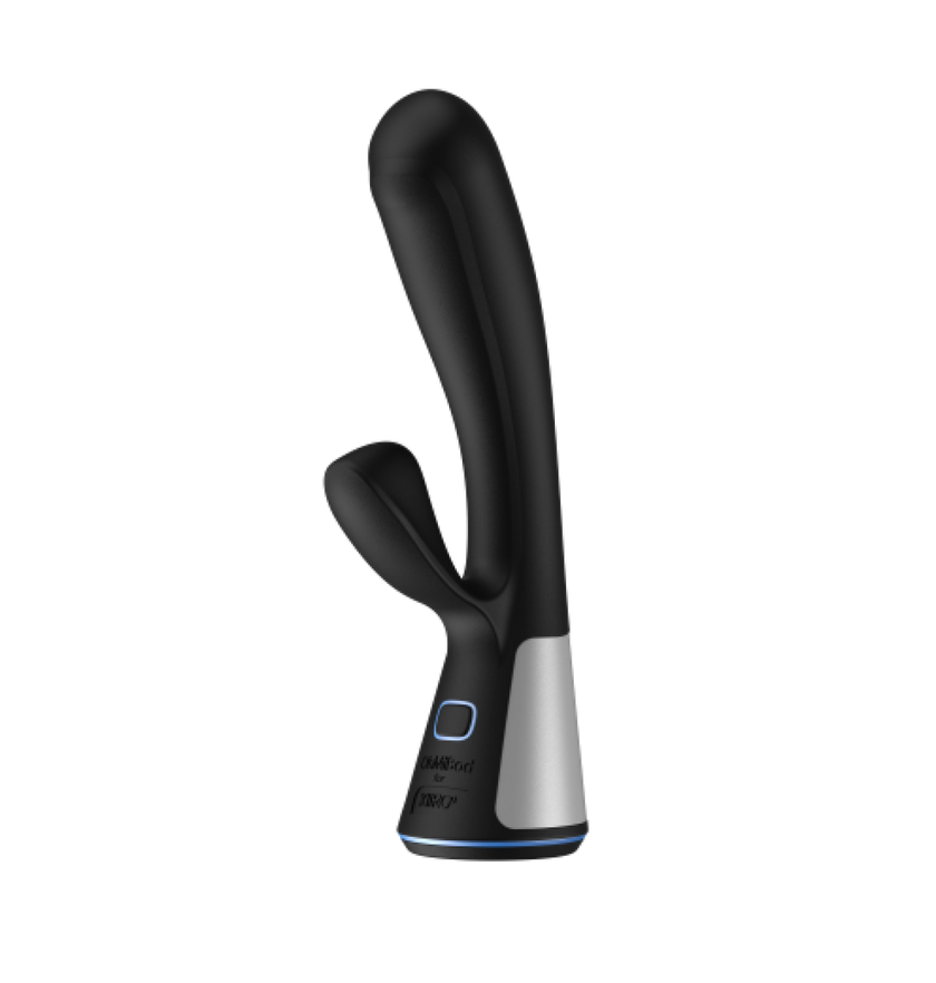 KIIROO-Fuse black dual-stimulation vibrator side
