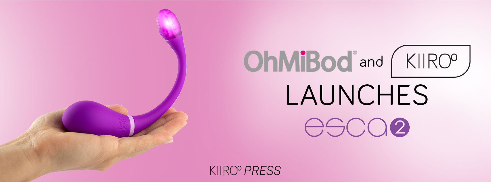 [PRESS RELEASE] OHMIBOD AND KIIROO LAUNCHES ESCA2