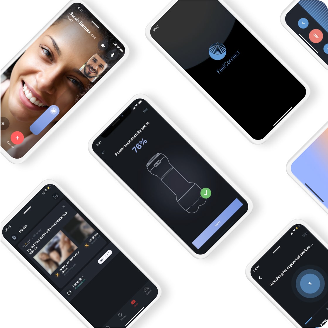 FeelConnect syncs your Onyx+ with a partner’s device—whether they’re across the room or across the world. Every stroke is mirrored in real time, so you can stay close, even when you're apart. Perfect for staying connected, no matter how you like to play.