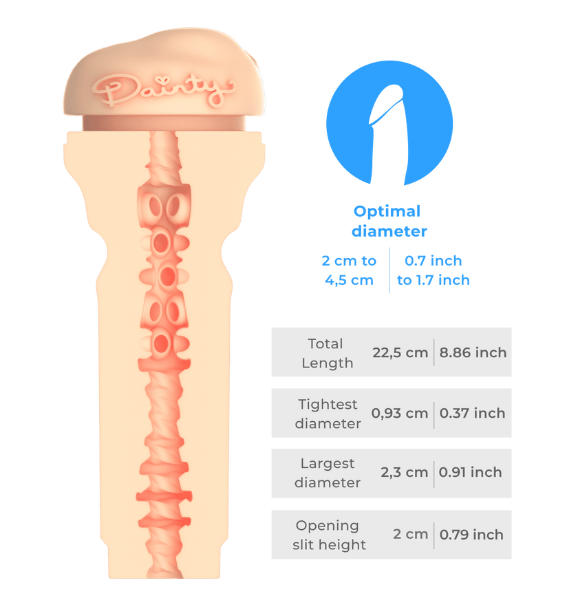 feel dainty stroker specifications image