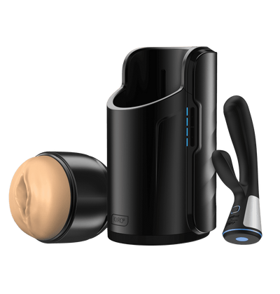 the FeelStroker light brown, the Keon automatic masturbator, and the Fuse interactive dual-stimulation vibrator
