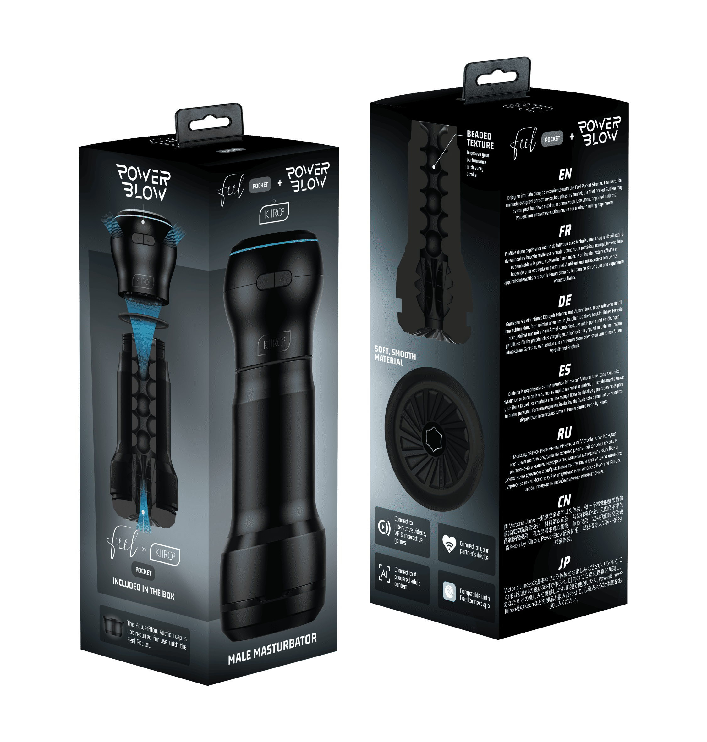 The Feel Pocket Stroker and PowerBlow combo package