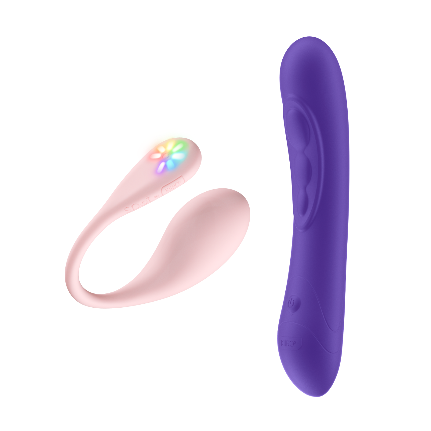Spot, the egg vibrator, and Pearl three purple, the G-spot vibrator