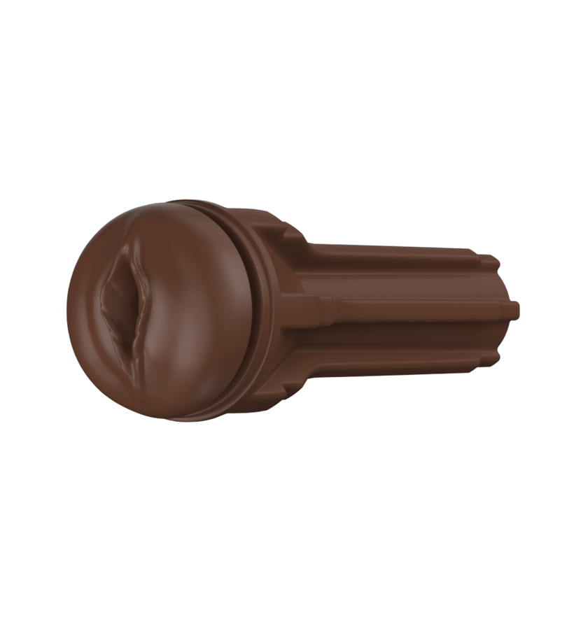 feel stroker dark brown front of the sleeve